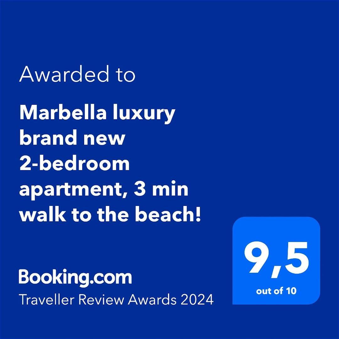 Marbella Luxury Brand New 2-Bedroom Apartment, 3 Min Walk To The Beach! 외부 사진